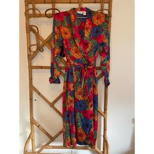 Vintage Maxi Floral House Robe